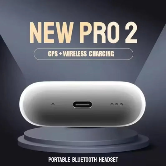 2025 iOS18 Pro 2nd Bluetooth Headset ANC Noise Cancelling Wireless Charging Sport Headset With Original Packaging USB-C Cable